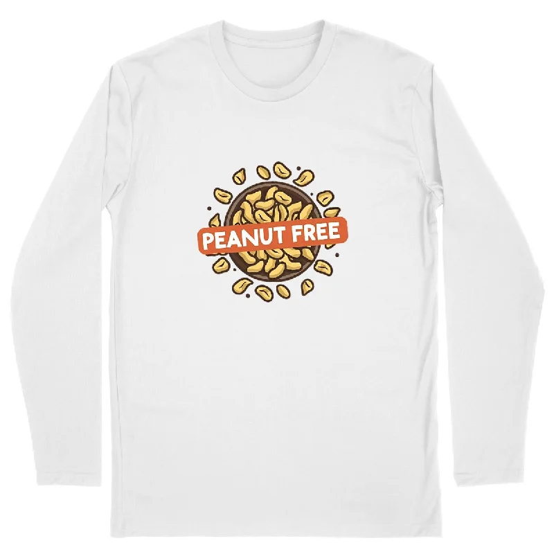 Peanut Free Long Sleeve Organic Cotton Graphic Mens Shirt-- Cashmere Blend Cotton Blend Poly Blend Peanut Free Long Sleeve Organic Cotton Graphic Mens Shirt-- Cashmere Blend Cotton Blend Poly Blend