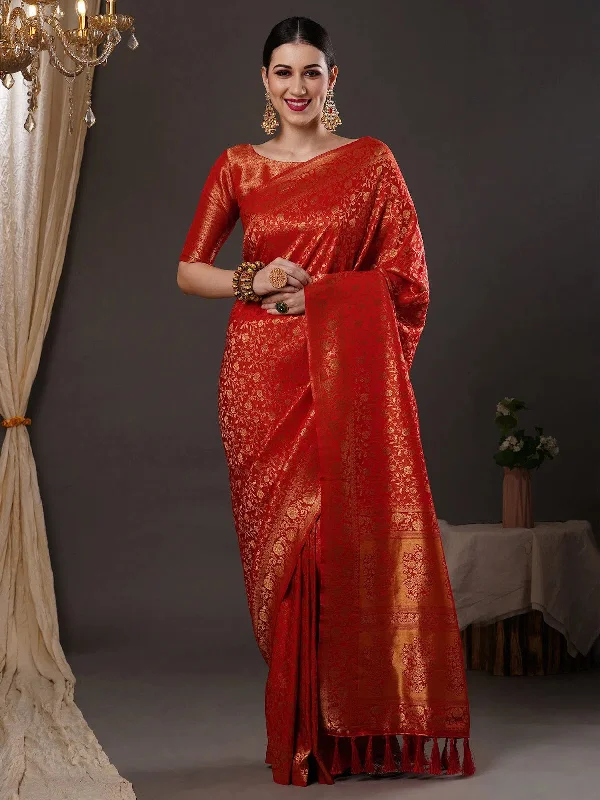 Saree Mall Women's Blend Red Woven Design Designer Saree With Blouse Piece-14ALEKHA1402 Silky Tunic Blouse Saree Mall Women's Blend Red Woven Design Designer Saree With Blouse Piece-14ALEKHA1402 Silky Tunic Blouse
