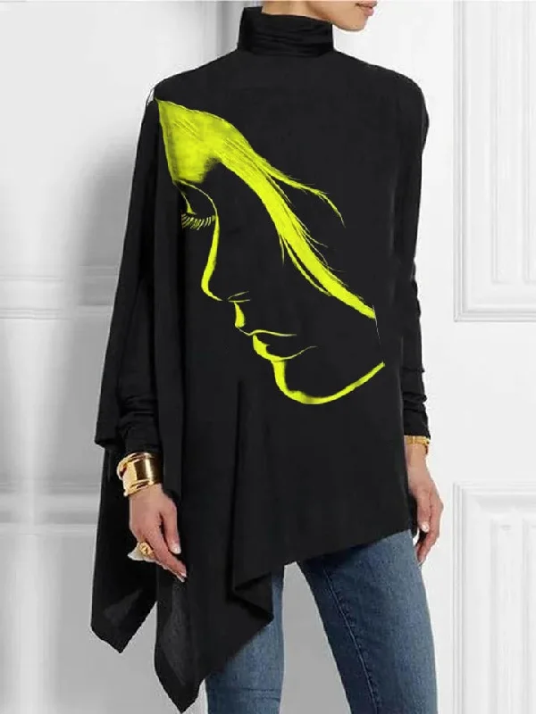 Women's Y2k T Shirt Abstract Painting 3d Print T-shirt Women Fashion XL 025303503-- Oversized T-Shirt Spandex breathable