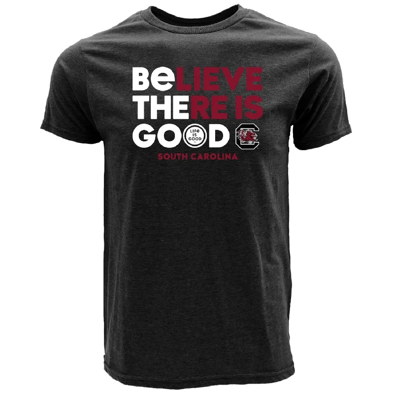 SOUTH CAROLINA BELIEVE THERE IS GOOD, BE THE GOOD T-SHIRT-- Mesh Blend Leather Blend Suede Blend