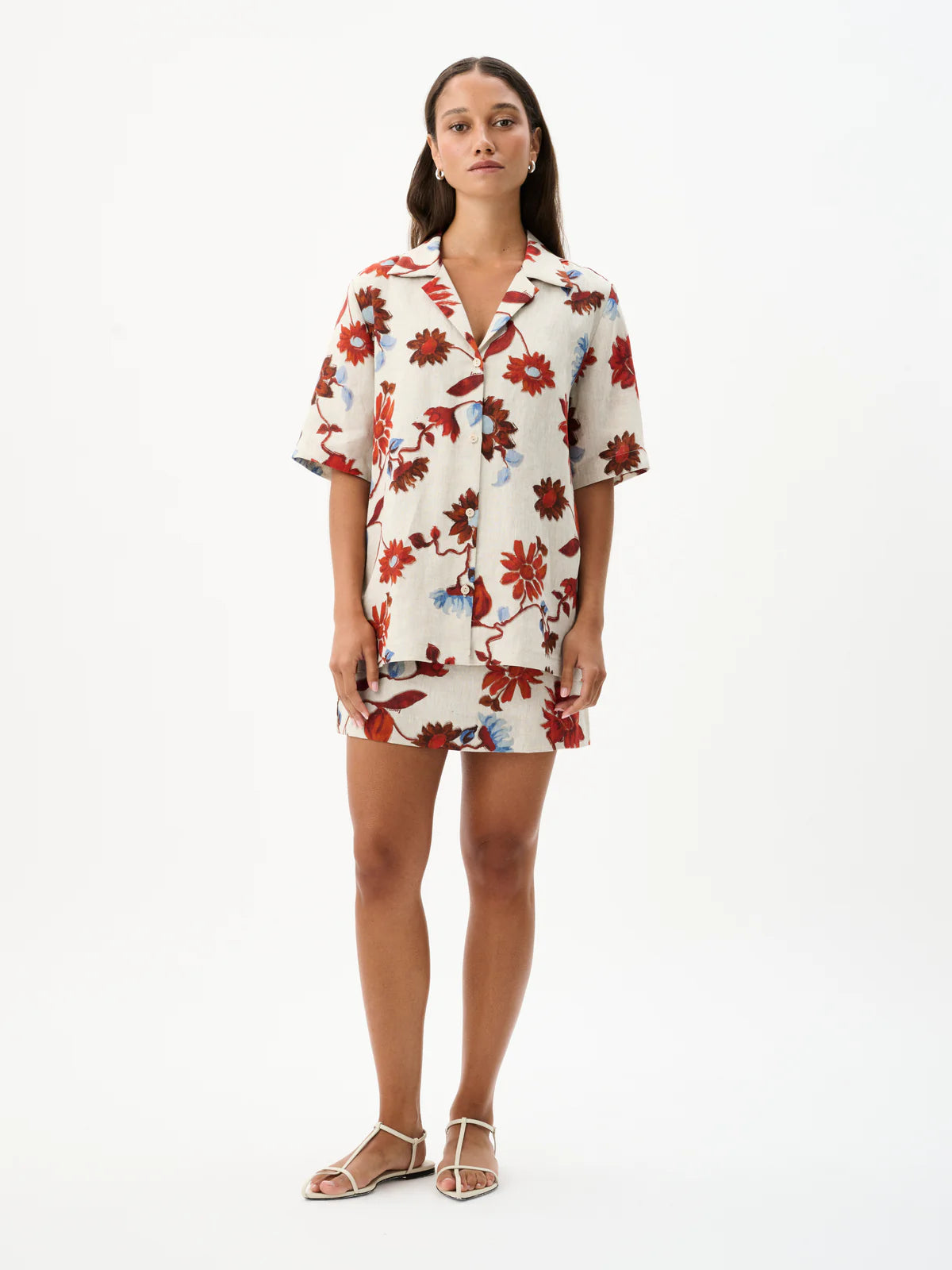 ROAME CRUZ SHIRT-- Silk Blend Satin Velvet
