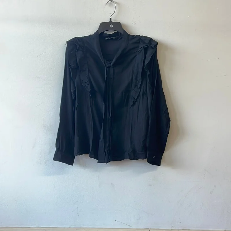 Ruffle Blouse 706 Flowy Bohemian Blouse