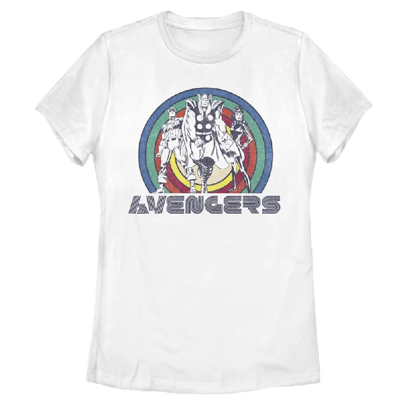 Women's Marvel AVENGERS T-Shirt-- Terry Blend Velvet Blend Canvas Blend