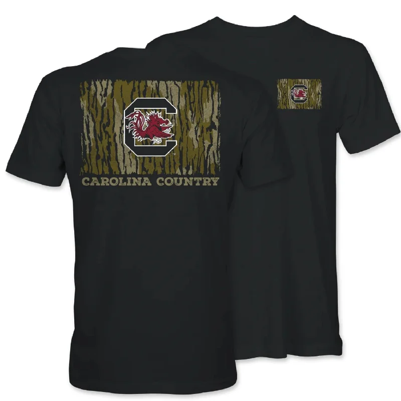 BLACK USC CAROLINA COUNTRY T-SHIRT-- Terry Blend Velvet Blend Canvas Blend