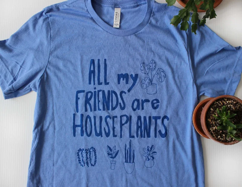 All My Friends T-Shirt-- Striped Floral Plaid