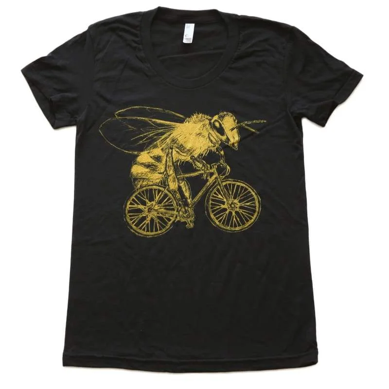 Bee on a Bicycle Women's Shirt-- Striped Floral Plaid