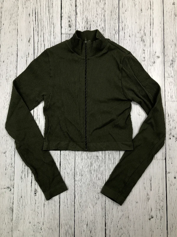 Garage green cropped shirt - Hers XS-- Cozy Warm Stylish