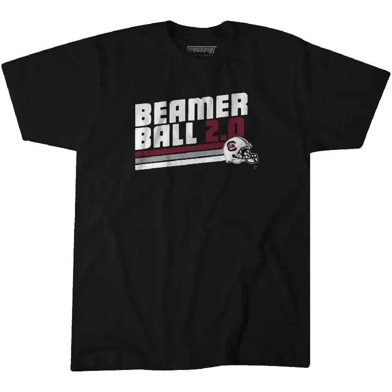 BLACK SOUTH CAROLINA GAMECOCKS BEAMER BALL 2.0 T-SHIRT-- Layered Multi-layer Single Layer