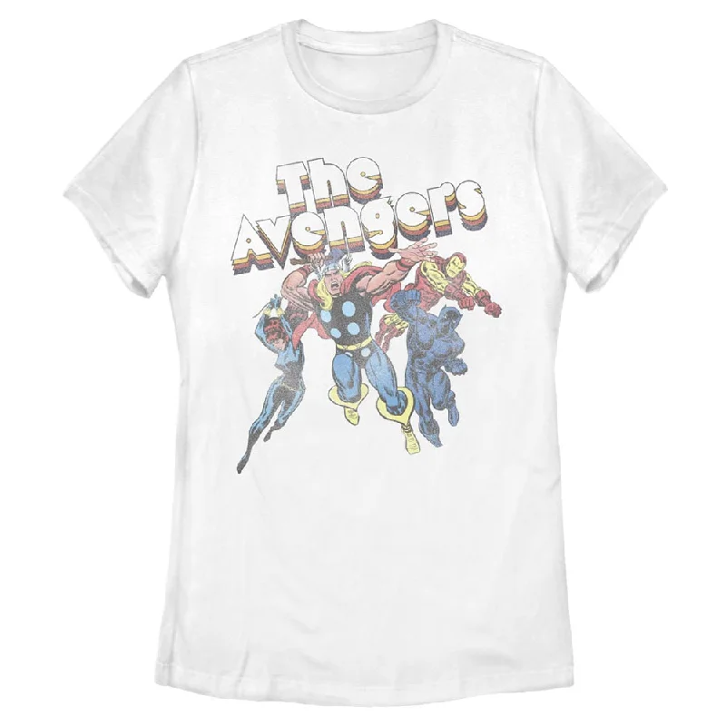 Women's Marvel AVENGERS T-Shirt-- Spandex Blend Rayon Blend Denim Blend