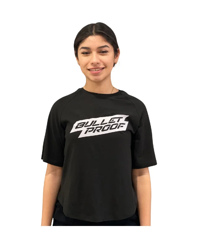 T-SHIRT - Women's Basic Bulletproof-- Spandex Blend Rayon Blend Denim Blend