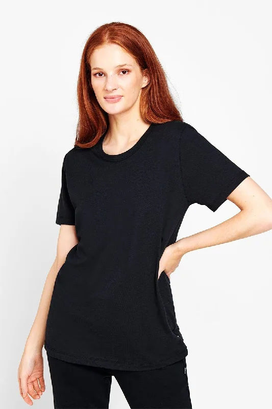 5 x Bonds Womens Core Crew Tee Cotton T-Shirt Black-- Fitted T-Shirt Seamless Stretchy 5 x Bonds Womens Core Crew Tee Cotton T-Shirt Black-- Fitted T-Shirt Seamless Stretchy