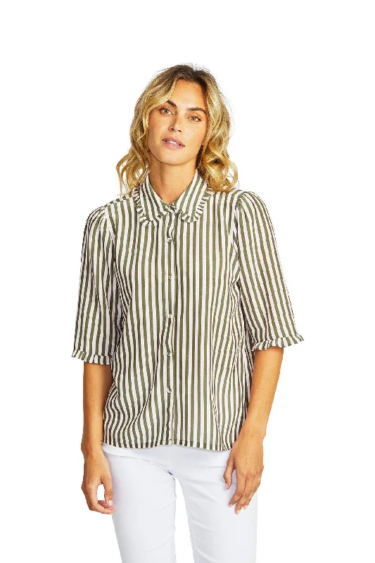 Ping Pong - Rita Shirt KH-- Plaid T-Shirt Polka Dot Checkered