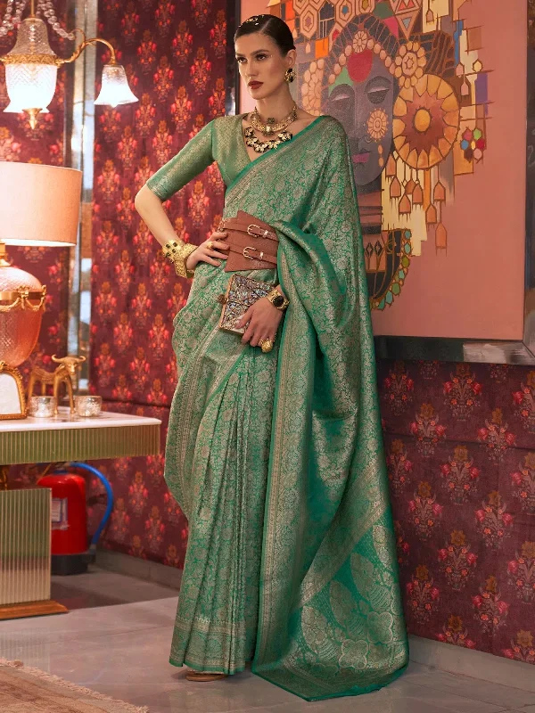 Saree Mall Women's Blend Sea Green Woven Design Designer Saree With Blouse Piece-KABBY321008 Stretchy Fitted Blouse Saree Mall Women's Blend Sea Green Woven Design Designer Saree With Blouse Piece-KABBY321008 Stretchy Fitted Blouse
