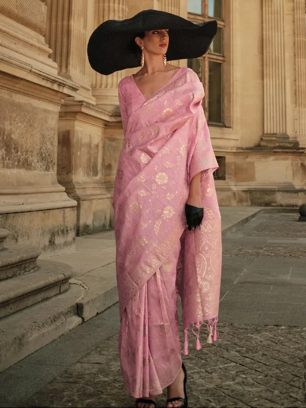 Saree Mall Women's Blend Pink Woven Design Designer Saree With Blouse Piece-KASHA335003 Balloon Sleeve Blouse Saree Mall Women's Blend Pink Woven Design Designer Saree With Blouse Piece-KASHA335003 Balloon Sleeve Blouse