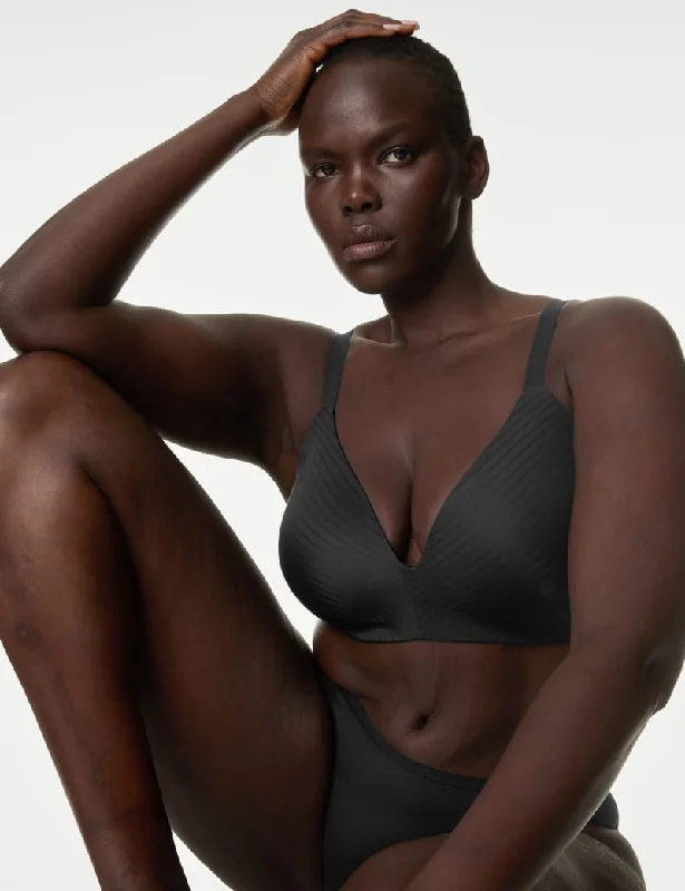 Shape Define Non Wired Full Cup T-Shirt Bra A-E-- Houndstooth Herringbone Solid