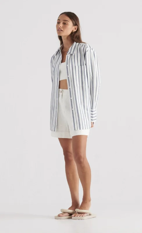 Elka Collective Lei Shirt-- Striped Floral Plaid