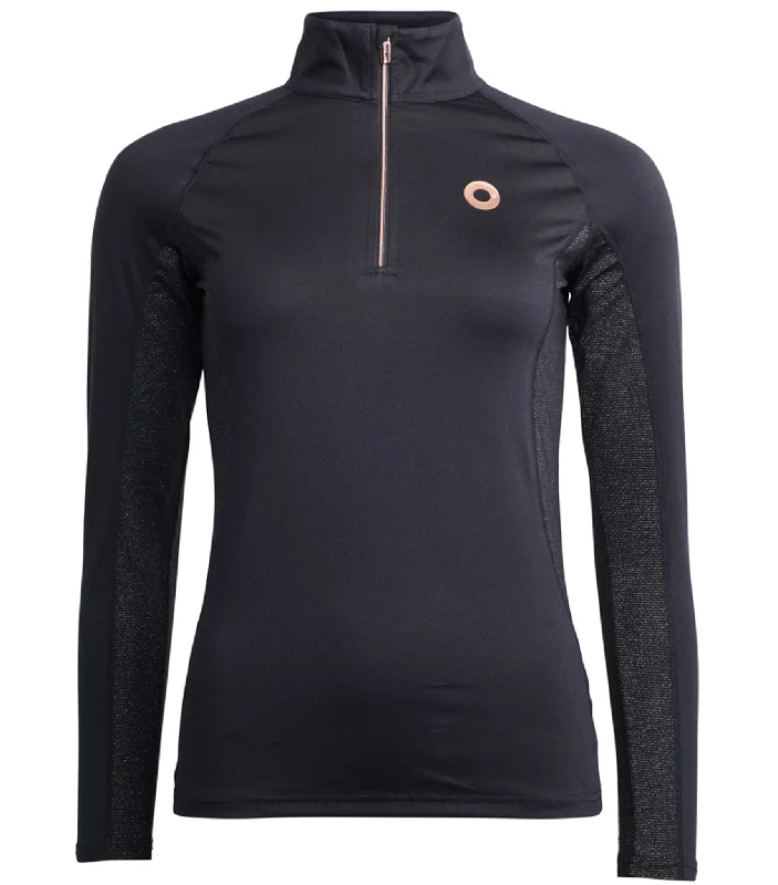 Ladies Training Shirt KLStarla Navy-- Beaded Sequined Faux Fur