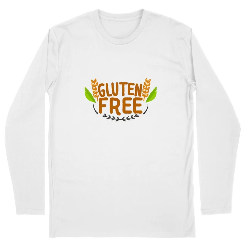 Gluten Free Long Sleeves Organic Cotton Graphic Mens Shirt-- Chenille Blend Fleece Blend Nylon Blend Gluten Free Long Sleeves Organic Cotton Graphic Mens Shirt-- Chenille Blend Fleece Blend Nylon Blend