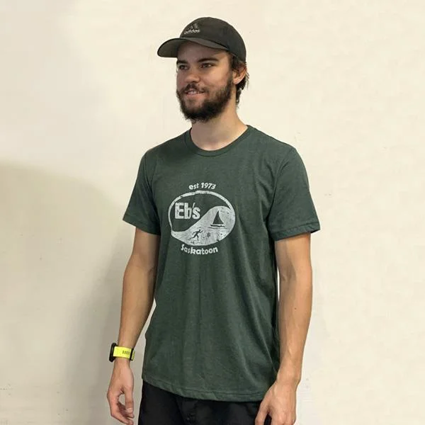 Eb's Retro Logo T-shirt (unisex)-- Chenille Brocade Lace