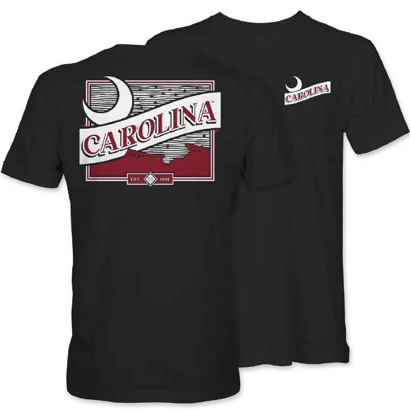 SOUTH CAROLINA GAMECOCKS CAROLINA MOON T-SHIRT-- Handmade Hand-knitted Hand-woven