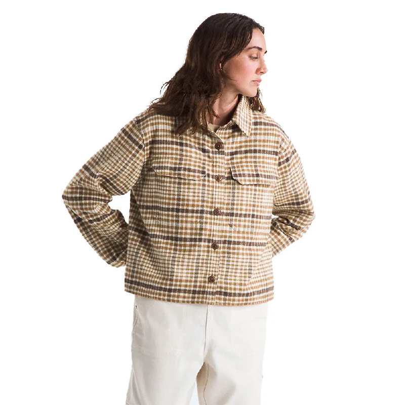 The North Face Women’s Valley Flannel Shirt-- Hooded Caped Shawl Collar