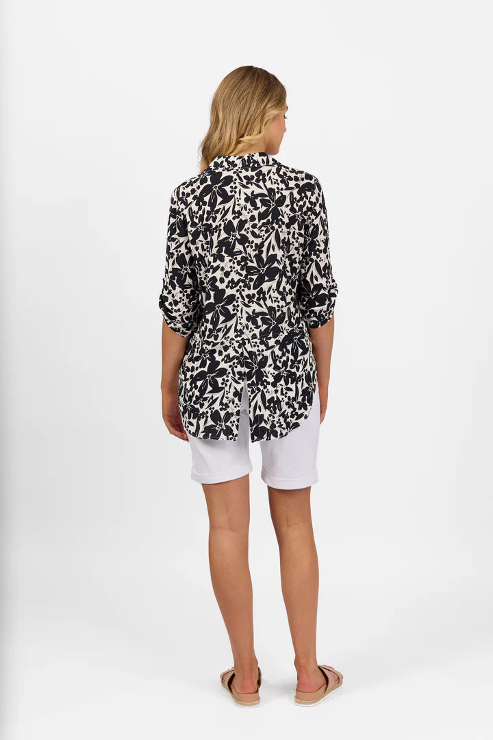 Vassalli Open Placket Shirt-- Zippered Buttoned Snapped