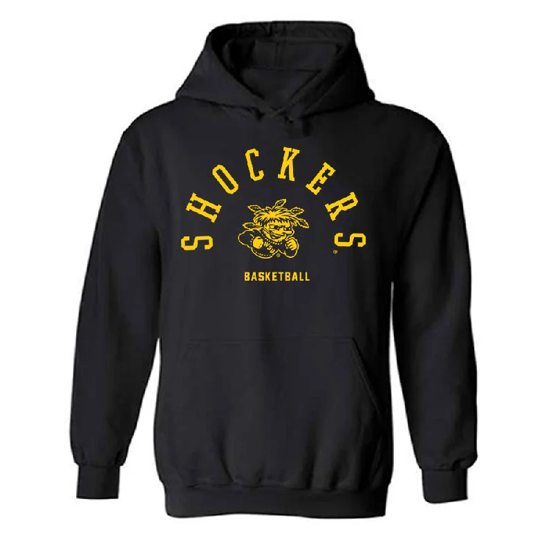 Wichita State - NCAA Women's Basketball : Aicha Ndour - Hooded Sweatshirt Hoodie with Lace Feminine Delicate