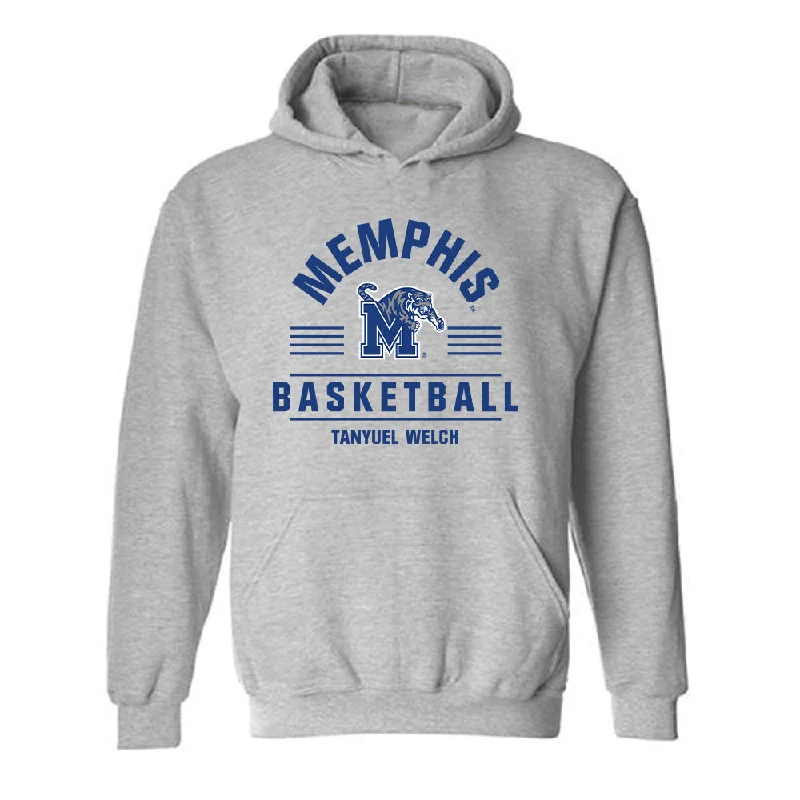 Memphis - NCAA Women's Basketball : Tanyuel Welch - Classic Fashion Shersey Hooded Sweatshirt Hoodie with Belted Waist Structured Tailored