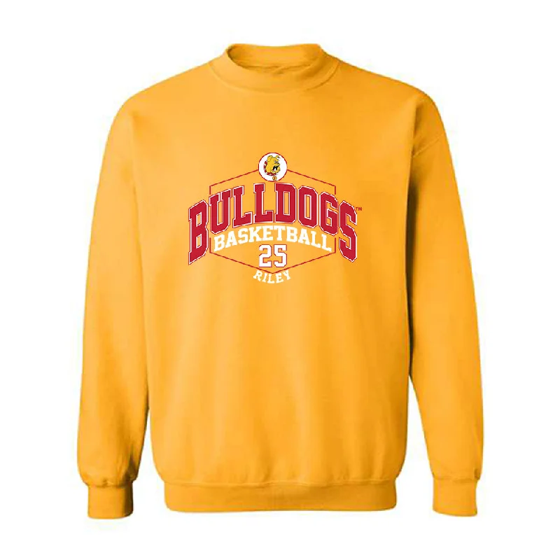Ferris State - NCAA Women's Basketball : Mia Riley - Classic Fashion Shersey Crewneck Sweatshirt Hoodie with Thumb Holes Functional Cozy
