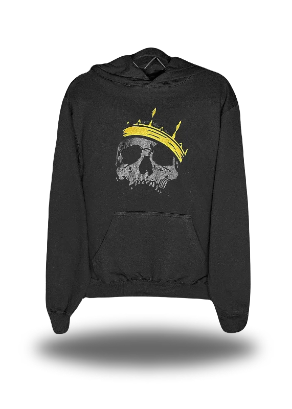 ADJUST HOODIE GOLD CROWN Hoodie with Tied Waist Feminine Flattering