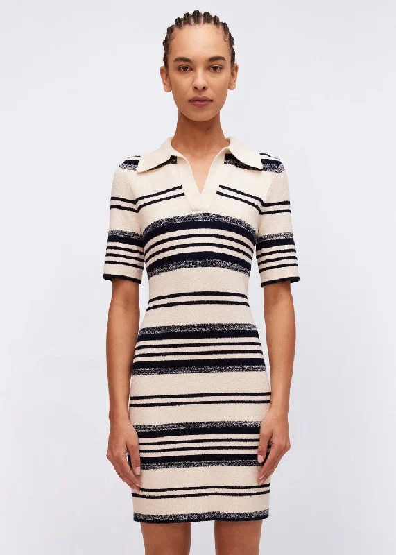 Kris Mini Dress (Midnight Stripe) Fashionable Lace Mini Dress