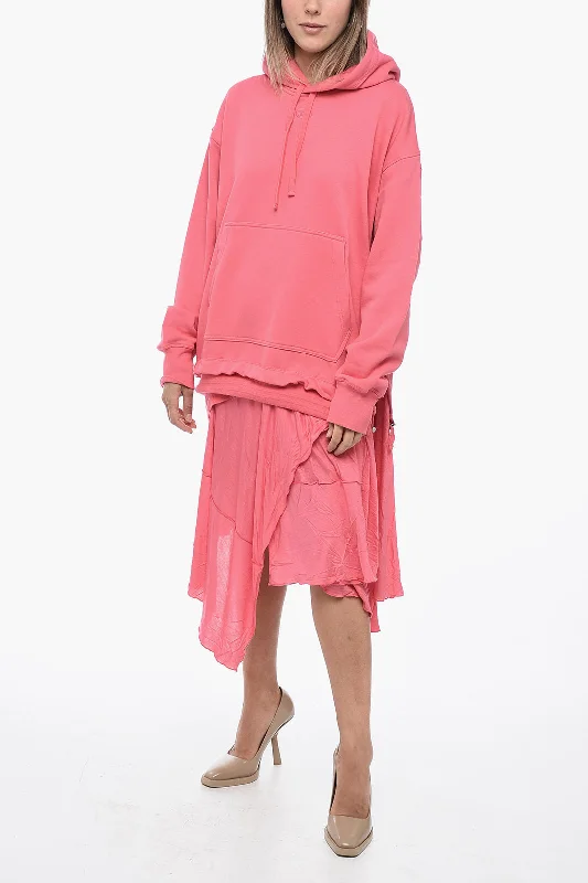 Diesel Double Fabbric D-ROLLER Dress with Asymmetric Hem S Standard size Tunics Denim casual
