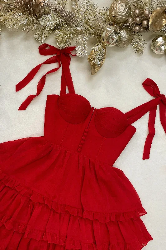 Bonjour Mini Dress Elegant Velvet Mini Dress