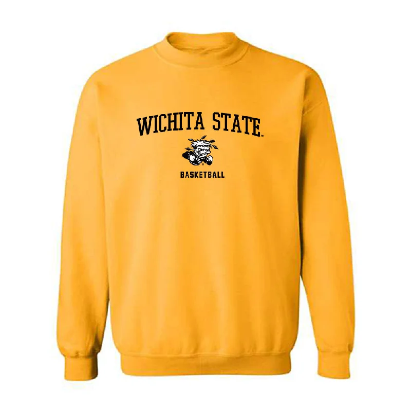 Wichita State - NCAA Women's Basketball : Aicha Ndour - Classic Shersey Crewneck Sweatshirt Hoodie with Applique Textured Unique