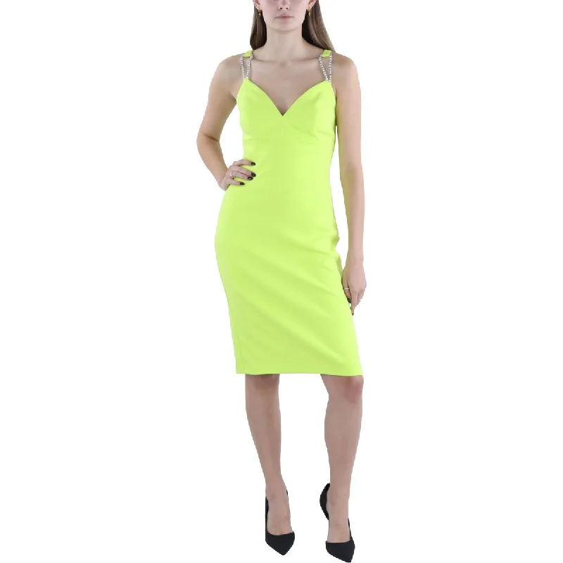 Vince Camuto Womens Embellished Sleeveless Cocktail And Party Dress Tunics Trendy modern