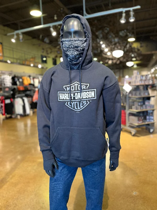 BANDANA HOODIE - DEEP NAVY Hoodie with Cropped Fit Short Trendy