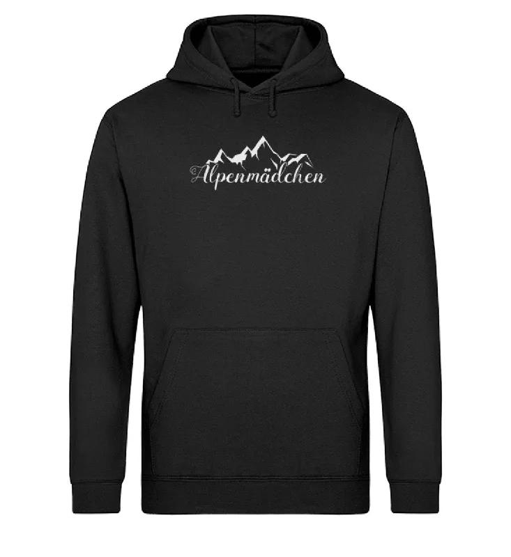 Alpenmädchen - Unisex Organic Hoodie Hoodie with Batwing Sleeves Loose Dramatic