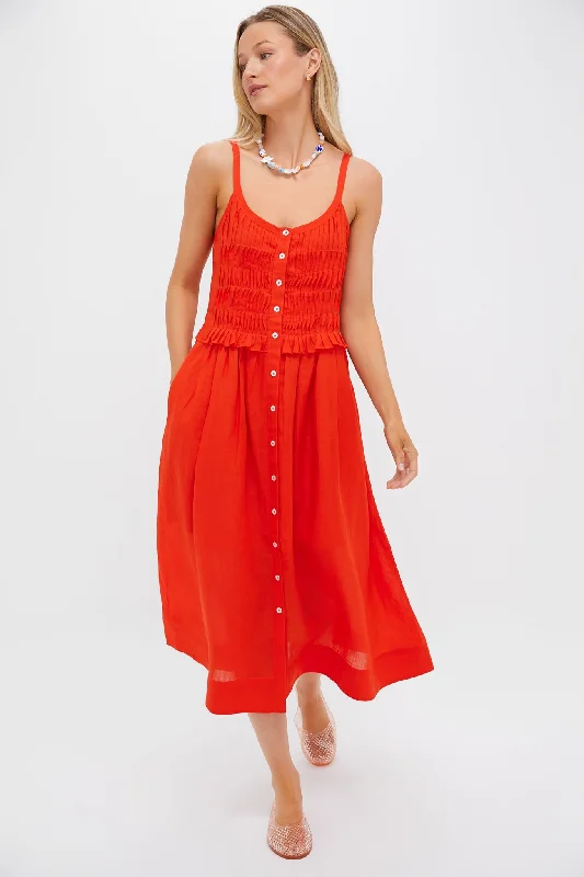 Chili Zora Solid Tank Button Down Dress Tunics Cozy comfortable