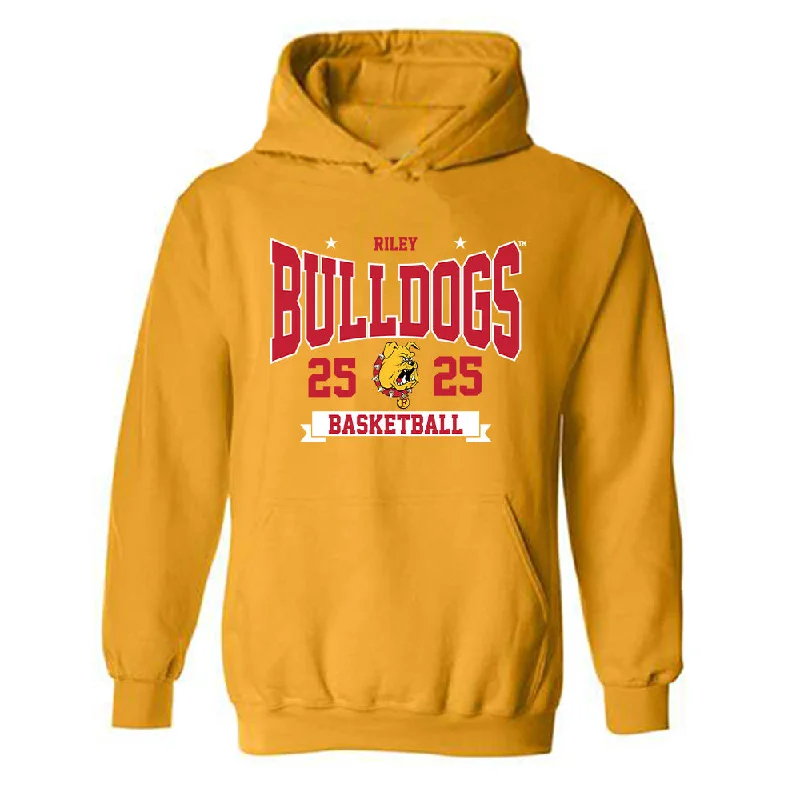 Ferris State - NCAA Women's Basketball : Mia Riley - Classic Shersey Hooded Sweatshirt Hoodie with Full-Zip Functional Layering