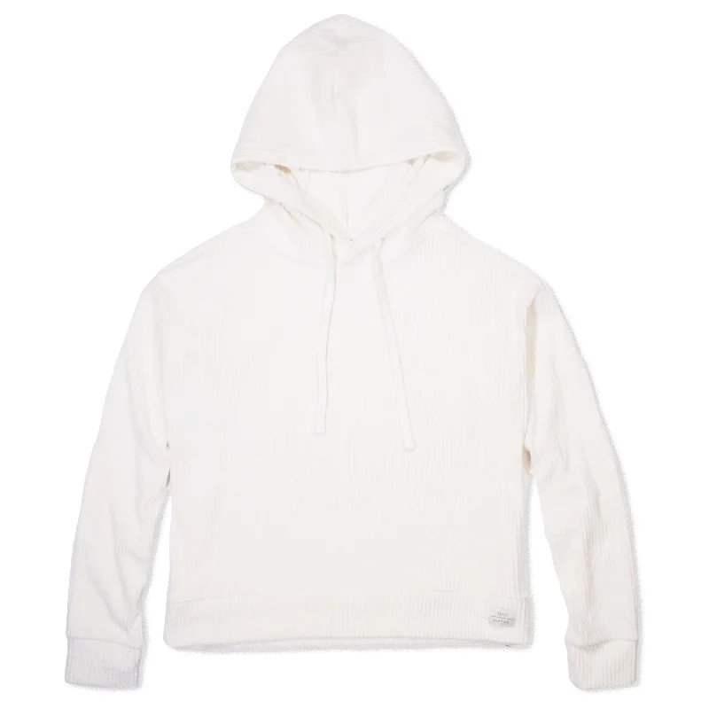 Malibu Ribbed Hoodie Hoodie with Pastel Soft Subtle
