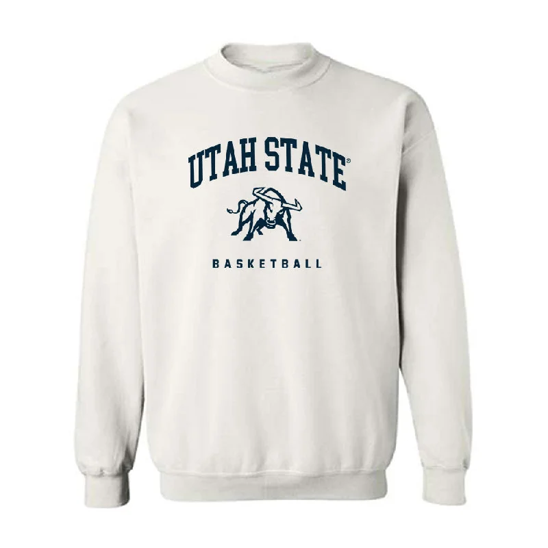 Utah State - NCAA Women's Basketball : Carlie Latta - Crewneck Sweatshirt Hoodie with Turtle Neck Cozy Winter