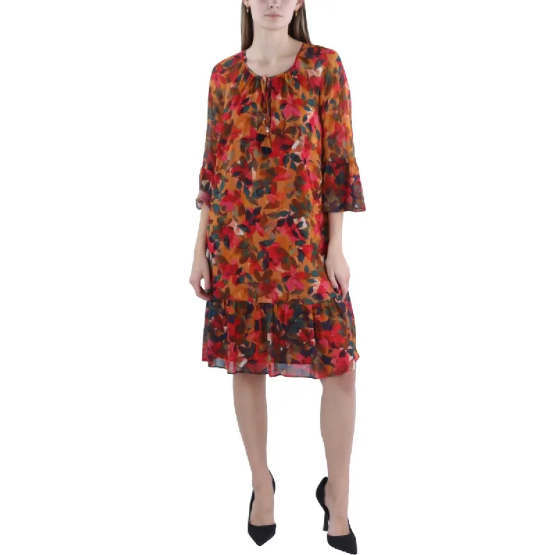 Vince Camuto Womens Plus Chiffon Floral Cocktail And Party Dress Tunics Favorite customer