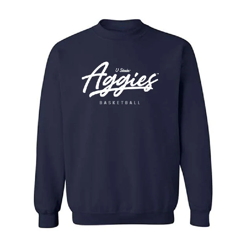 Utah State - NCAA Women's Basketball : Carlie Latta - Classic Shersey Crewneck Sweatshirt Hoodie with Full-Zip Functional Layering
