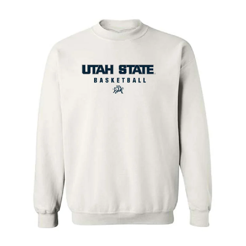 Utah State - NCAA Women's Basketball : Carlie Latta - Classic Shersey Crewneck Sweatshirt Hoodie with Hem Ribbing Snug Secure