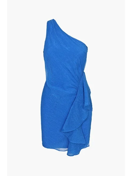 Camilla Ruffle Mini Dress Cozy Long Sleeve Mini Dress