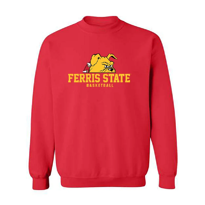 Ferris State - NCAA Women's Basketball : Mia Riley - Classic Shersey Crewneck Sweatshirt Hoodie with Hem Ribbing Snug Secure