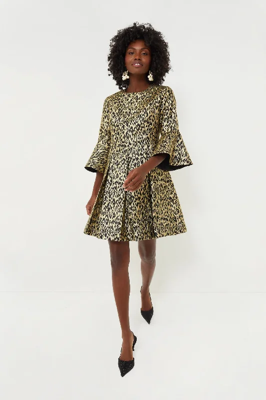 Gold Leopard Mel Dress Tunics Cozy soft