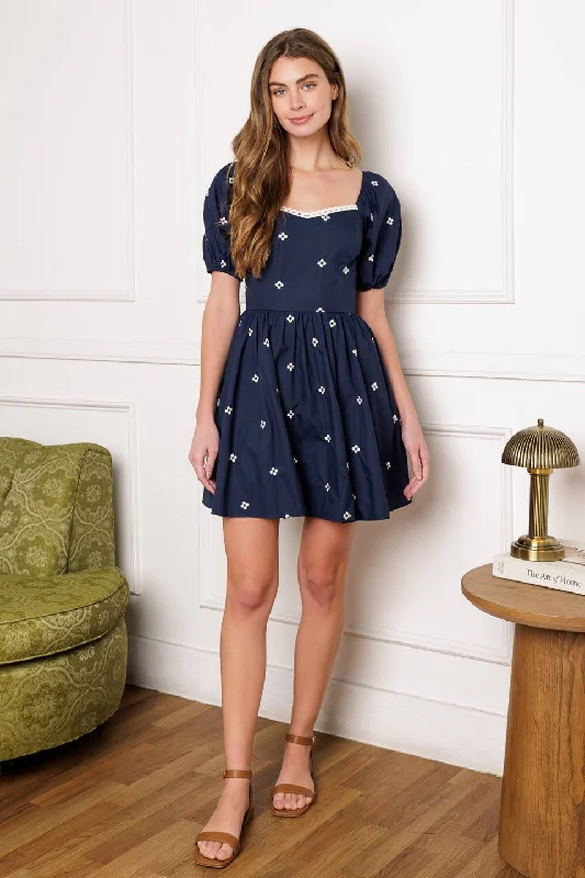 SEASIDE CHARM WOVEN MINI DRESS Comfortable Wrap Mini Dress