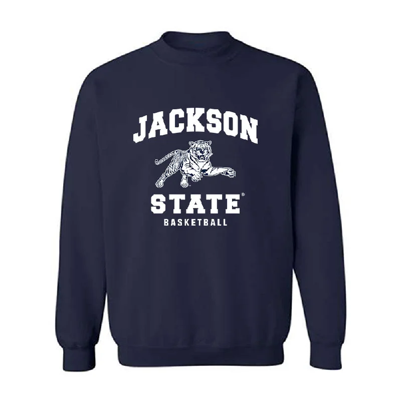 Jackson State - NCAA Women's Basketball : Taleah Dilworth - Crewneck Sweatshirt Hoodie with Cuffed Sleeves Snug Secure