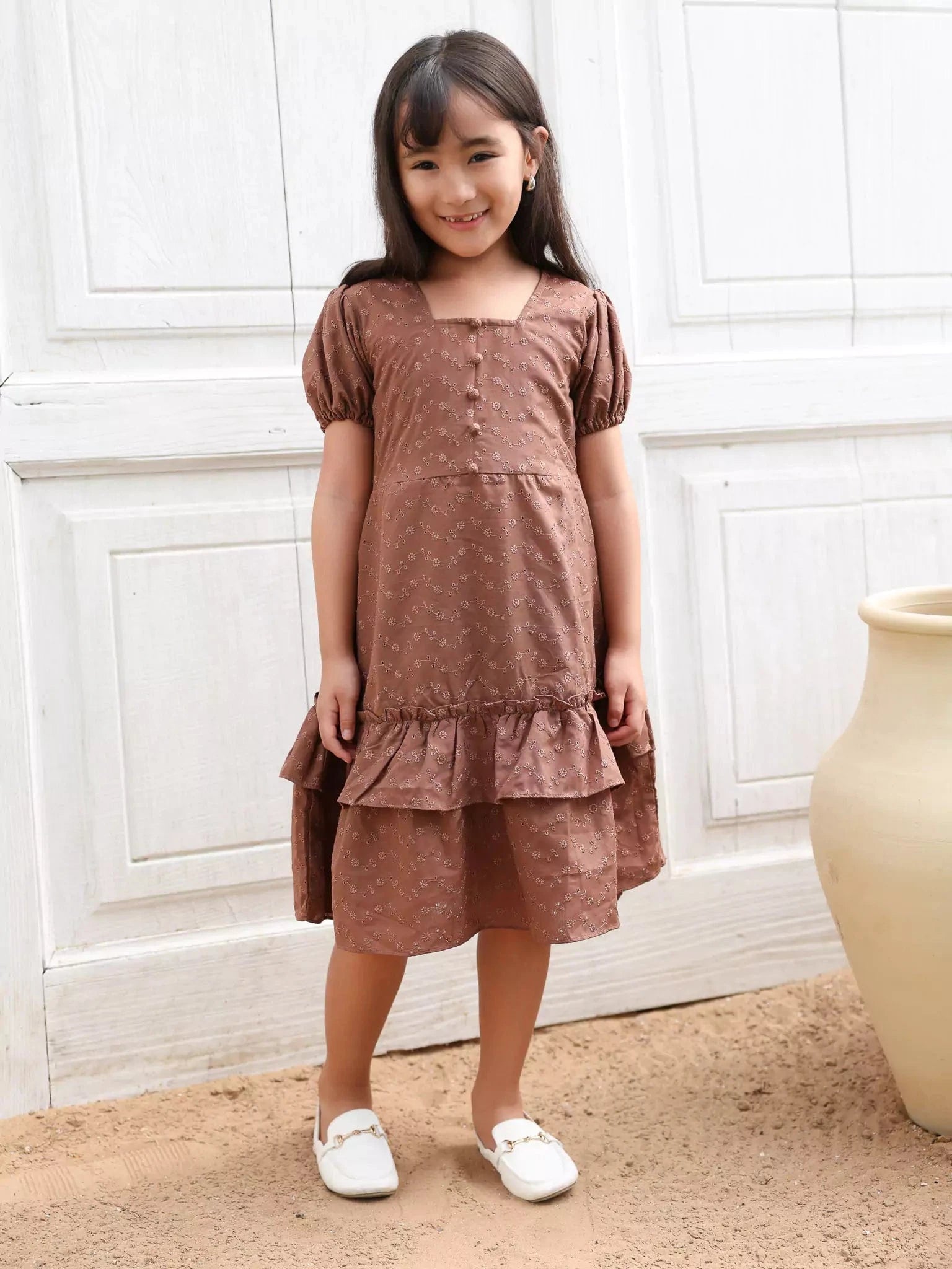 Mini Josie Embroidered Long Dress Tunics Handmade artisanal